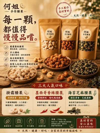 何姐掛霜腰果1