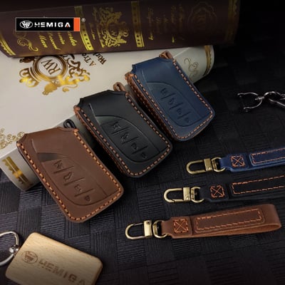 HEMIGA lexus 鑰匙包ux nx rx es 鑰匙皮套 鑰匙套 真皮 純手工 汽車鑰匙套9