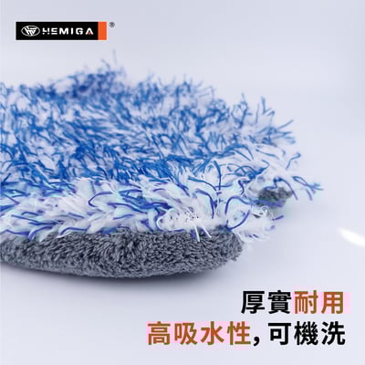 長毛絨5指洗車手套 雙面 泡沫洗車手套 多功能汽車洗車清潔用品4