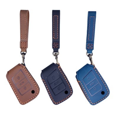 HEMIGA 福斯 真皮 鑰匙包 tiguan 地瓜 鑰匙包 golf t-roc polo t-cross 皮套 匠心系列1