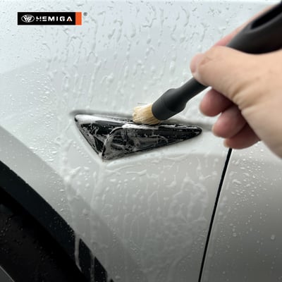 細節刷 三件組 清潔刷 豬鬃毛刷 軟毛刷 汽車 美容 纖維刷 洗車刷 多功能刷8