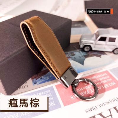 真皮 手繩 鑰匙扣 汽車 鑰匙圈 客制化 掛件 復古瘋馬皮 鑰匙掛件 吊飾9
