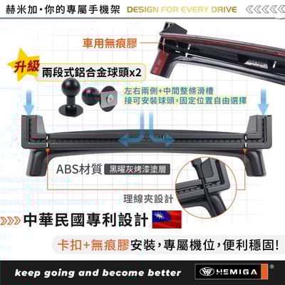 HEMIGA Veryca 手機架 18-25 金屬球頭 穩固多機板 凌利 A180 A190 A210 手機架4