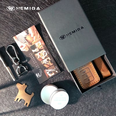 HEMIGA 本田 5代 CR-V 鑰匙包 真皮 HR-V 鑰匙皮套 Fit 鑰匙包 皮套4