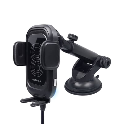HEMIGA 無線充電 超穩固吸盤 15W 雙線圈 台灣芯片 手機架 吸盤 相容 HW830 通用型1
