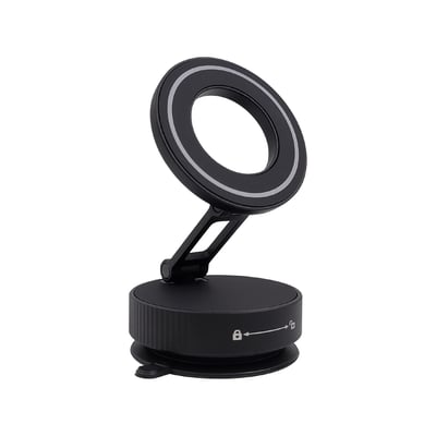 磁吸手機架 真空機械磁吸架 2025新款 全合金 手動免充電 真空吸盤 H710BK1