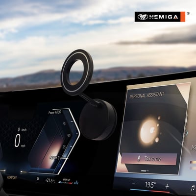 磁吸手機架 真空機械磁吸架 2025新款 全合金 手動免充電 真空吸盤 H710BK12