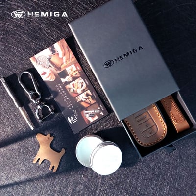 HEMIGA 本田 6代 CR-V 鑰匙包 真皮 new HR-V 鑰匙皮套 crv 鑰匙包 皮套4
