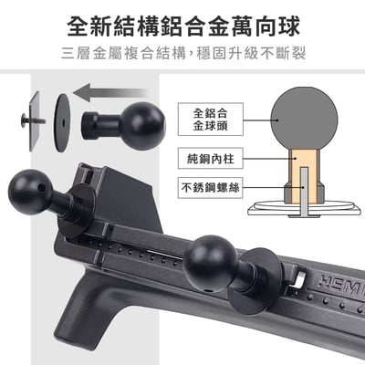 HEMIGA Veryca 手機架 18-25 金屬球頭 穩固多機板 凌利 A180 A190 A210 手機架8