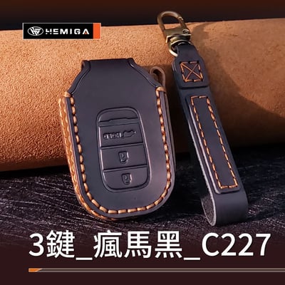 HEMIGA 本田 6代 CR-V 鑰匙包 真皮 new HR-V 鑰匙皮套 crv 鑰匙包 皮套9