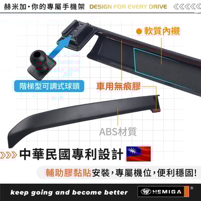 HEMIGA A5手機架 2025-2026年 A5 Avant Sedan 螢幕型 手機架4
