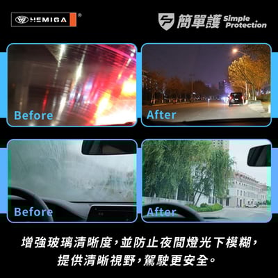 HEMIGA 簡單護 玻璃潔淨劑 200ml G3 玻璃清潔劑 清潔玻璃污漬 除油膜 防霧 雨刷精5