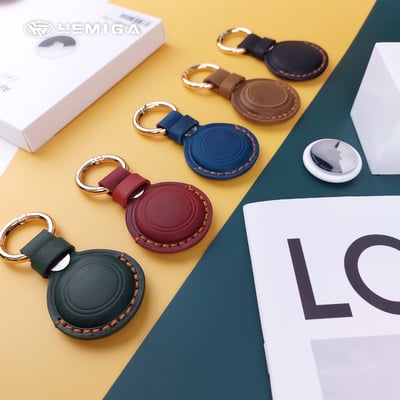 HEMIGA airtag 保護套 皮套 真皮保護套 手工 鑰匙圈3