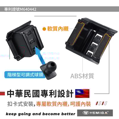 HEMIGA civic 11 手機架 純扣卡 23-2026 civic 11代手機架 喜美 11代 手機架 下置式4