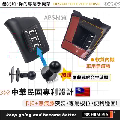 HEMIGA Sienna手機架 2021-2026年 更牢固 升級金屬球頭 豐田 Sienna 手機架4