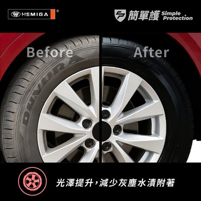 HEMIGA 簡單護 輪胎保養油 200ml M4 延緩輪胎老化 清香版 不油膩 不甩油5