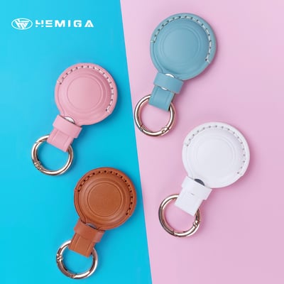 HEMIGA airtag 保護套 皮套 真皮保護套 手工 鑰匙圈4