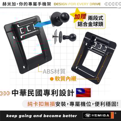 HEMIGA CLS手機架 純扣卡 w218 2012-2017年 贈金屬球頭 CLS350 CLS400 手機架4