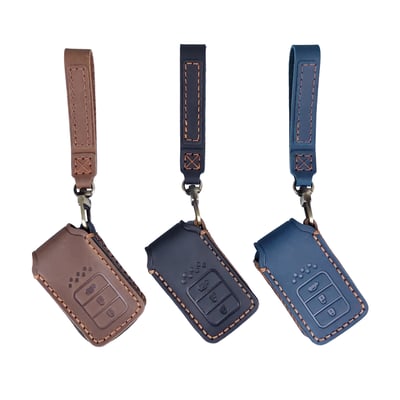 HEMIGA 本田 5代 CR-V 鑰匙包 真皮 HR-V 鑰匙皮套 Fit 鑰匙包 皮套1