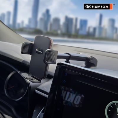 HEMIGA 車用手機架 吸盤 手機架 耐熱不脫落 機械夾緊 通用型 G628