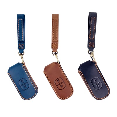 HEMIGA  mazda 鑰匙包 鑰匙皮套 鑰匙套 真皮 純手工 cx-5 馬3 cx-30 cx-3 汽車鑰匙套1