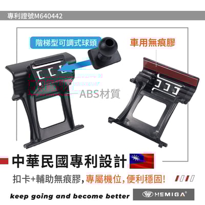 HEMIGA A6手機架 2019-2026 純扣卡 A7手機架 Audi 奧迪 專用型 手機架4