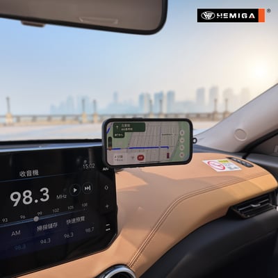 HEMIGA 磁吸汽車手機架 吸盤支架 相容 MagSafe iPhone 超穩固 H702 Pro 通用型10