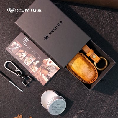 HEMIGA tesla 皮套 鑰匙包 真皮 model3 modely 鑰匙套 model s x 皮套 匠心系列4