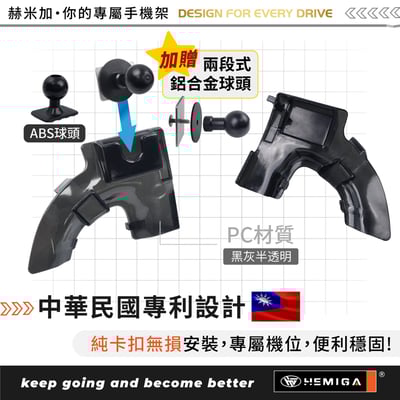 HEMIGA HRV手機架 2016-2021 純扣卡安裝 HR-V手機架 2代 本田 HONDA手機架5