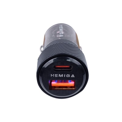 HEMIGA 63W 迷你PD+QC 2孔急速車充 汽車快速充電器 CP63A  車充 63w 車充 type c 車用充電器 雙孔 車充快充