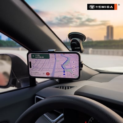 HEMIGA 車用手機架 吸盤支架 重力聯動 多角度可調 超穩固 通用型 H608 PLUS11