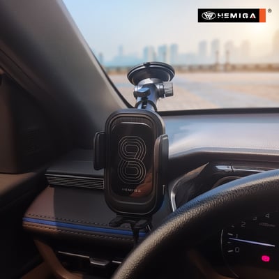 HEMIGA 無線充電 超穩固吸盤 15W 雙線圈 台灣芯片 手機架 吸盤 相容 HW830 通用型11