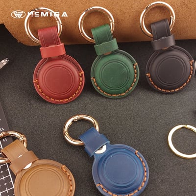 HEMIGA airtag 保護套 皮套 真皮保護套 手工 鑰匙圈2
