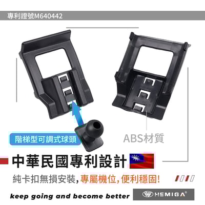 HEMIGA A4手機架 2017-2024 A5 手機架 純扣卡 Audi 奧迪 專用型 手機架4