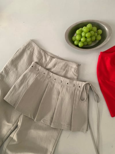 Gz75 設計款百褶裙休閒褲S/M/L（4colors）10