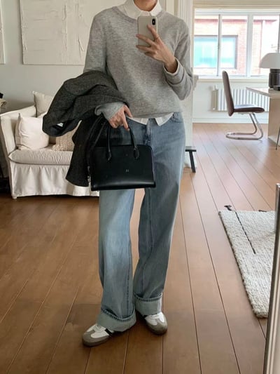 f11 大反摺直筒牛仔褲S/M（2colors）7