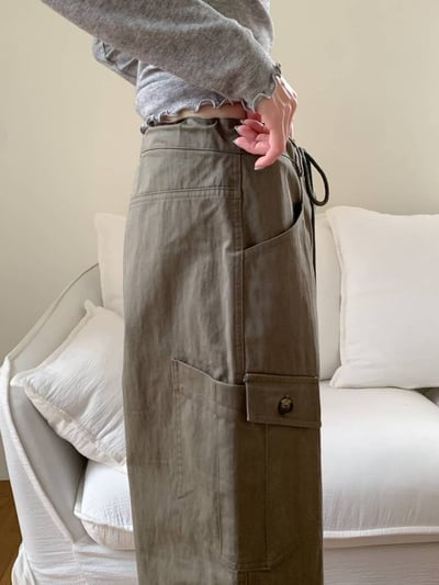 Oct16 大口袋設計簡約工裝褲（2colors）5