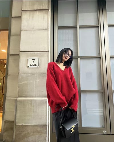 N20柔軟寬鬆V領毛衣（4 colors）12