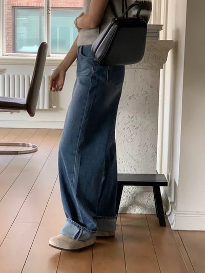 f11 大反摺直筒牛仔褲S/M（2colors）14