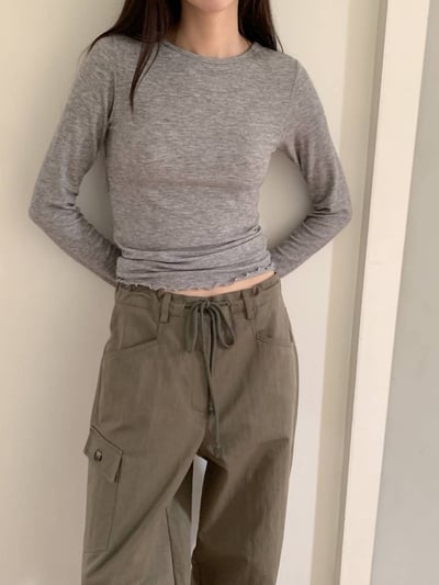 Oct16 大口袋設計簡約工裝褲（2colors）6