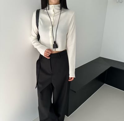 f10 多穿法排釦短上衣（2colors）6