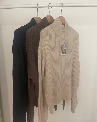 N15 排釦高領設計針織衣（3colors）8