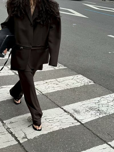 m02 片裙設計高級西裝褲S/M（4colors）2