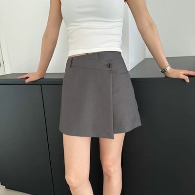 J20一片裙設計西裝短褲S/M（2colors）1