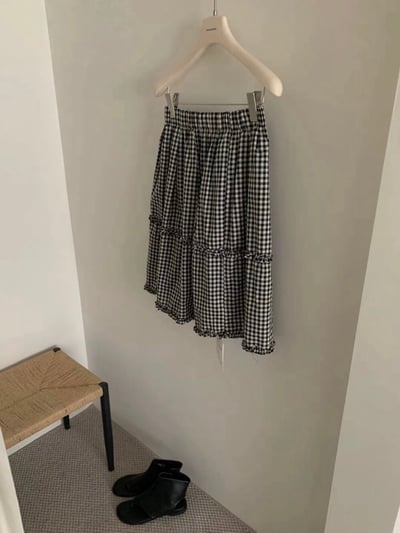 Gz85 木耳邊氣質半裙（2colors）5