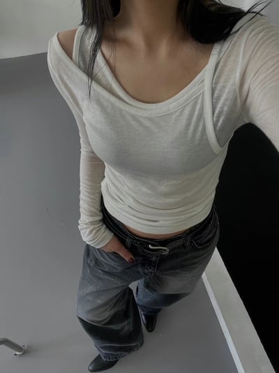 Aug14 兩件式設計薄長袖17