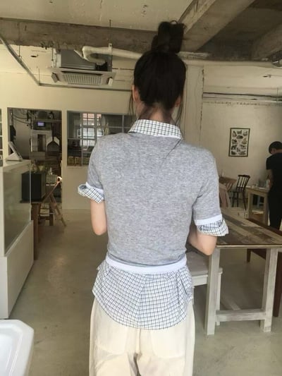 s8 設計款雙層拼接上衣（2colors）7