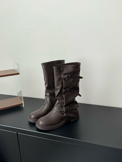 Gz74 高級顯瘦直筒靴（2colors）5