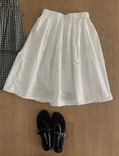 Gz85 木耳邊氣質半裙（2colors）3