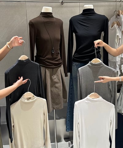 Gz25半高領羊絨打底衣（6colors）1